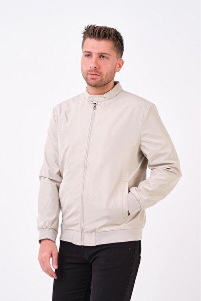 RUVEN TEKSTİL Ανδρικό εποχιακό παλτό με ριμπντρέξεις