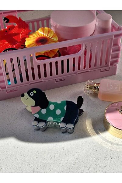 Bubbleatelier Πράσινη Πόρπη Σκύλου από Κόκκαλο