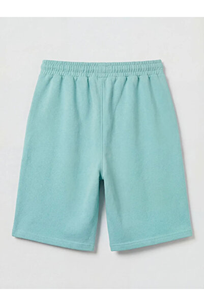 LC Waikiki Σετ σορτς για αγόρια με τιρκουάζ σχέδιο μπατίκ