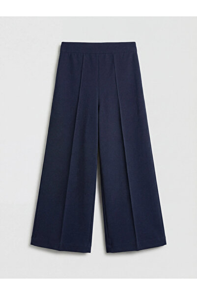 LC Waikiki Γυναικείο παντελόνι με ελαστική μέση σε μπλε ναυτικό χρώμα