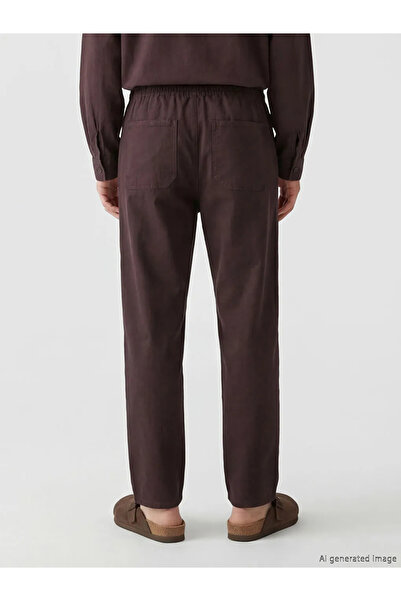 LC Waikiki Ανδρικό παντελόνι καφέ Standard Fit