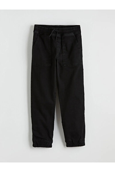 LC Waikiki Μαύρο Παντελόνι Τζιν Jogger για Αγόρια με Χαλαρή Εφαρμογή