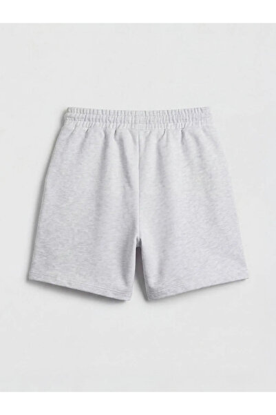 LC Waikiki Γκρι γυναικείο σορτς με ελαστική μέση