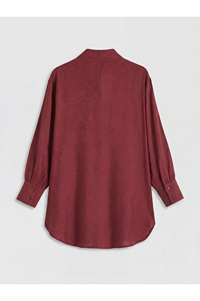 LC Waikiki Μωβ γυναικείο πουκάμισο με σχέδια