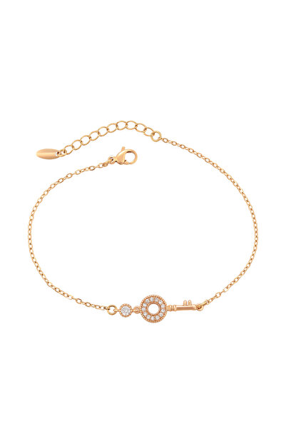 Faina Λεπτό βραχιόλι με αλυσιδωτά συνδέσμους και στρας