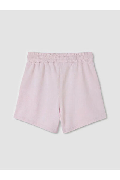 LC Waikiki Ροζ γυναικείο σορτς με ελαστική μέση