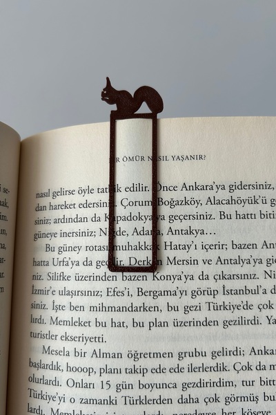 3D Baskı Sevimli Sincap Kitap Ayracı