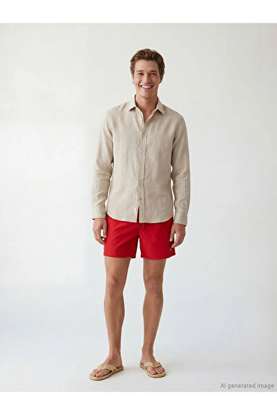 LC Waikiki Κόκκινο κοντό ανδρικό μαγιό