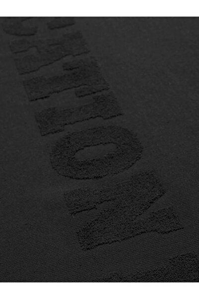 LC Waikiki Μαύρη βαμβακερή ανδρική πετσέτα θαλάσσης 70x150 εκ.