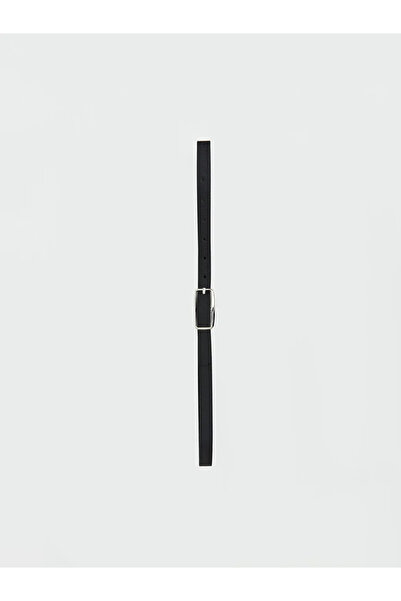 LC Waikiki Γυναικεία ζώνη μαύρης δερμάτινης εμφάνισης