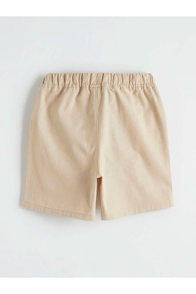 LC Waikiki Beige Tie-Waist Boys' Shorts