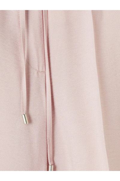 LC Waikiki Ροζ Γυναικείο Παντελόνι με Ελαστική Μέση και Κοπή Καρότο