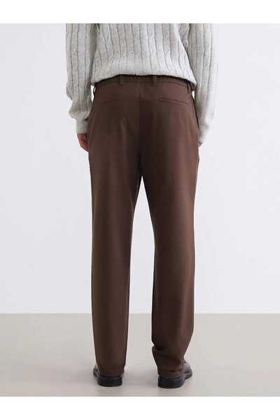 LC Waikiki Ανδρικό παντελόνι καφέ Standard Fit