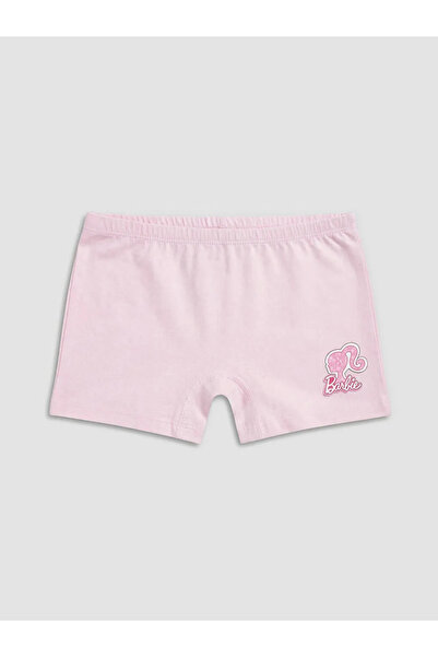 LC Waikiki Pembe Barbie Baskılı Kız Çocuk Boxer 3'lü