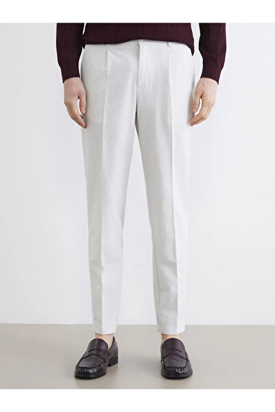 LC Waikiki White Standard Fit Men's Trousers