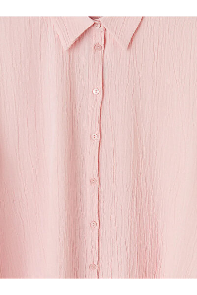LC Waikiki Γυναικείο πουκάμισο με ροζ υφή