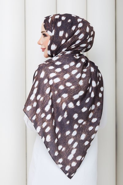 TOBAİ Ceylan Patterned Cotton Soft Fabric Hijab Daily Shawl