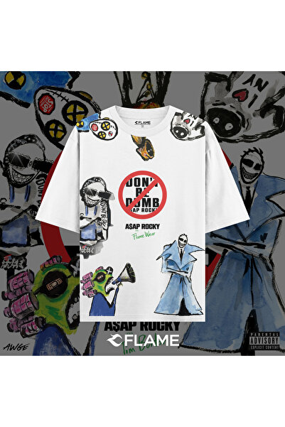 Flame Wear A$AP ROCKY Don't Be Dumb T-shirt Oversize