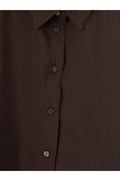 LC Waikiki Γυναικείο πουκάμισο καφέ Modal Blend