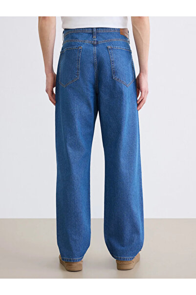 LC Waikiki Μπλε ανδρικό τζιν παντελόνι σε φαρδιά γραμμή