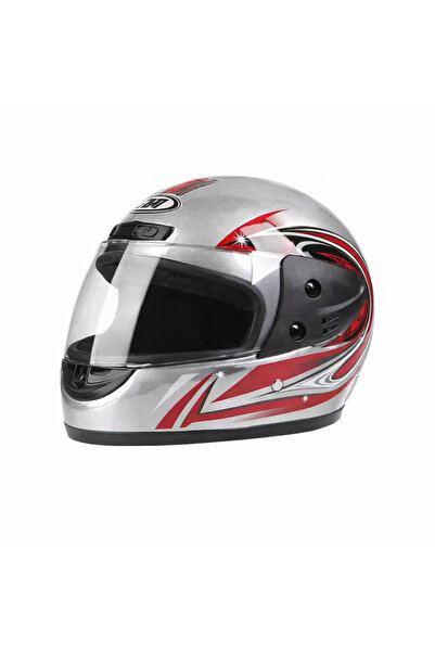 FIXATO Casca integrala unisex pentru motocicleta/scuter cu viziera, Mărime un...