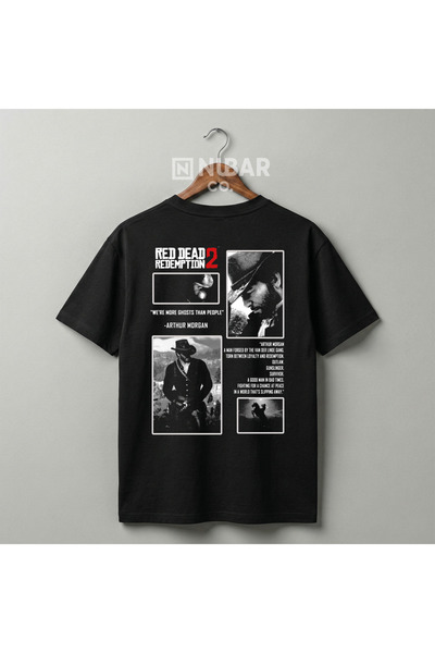 Grafftee Clothing Tricou unisex premium, 100% bumbac, cu design Red Dead Rede...