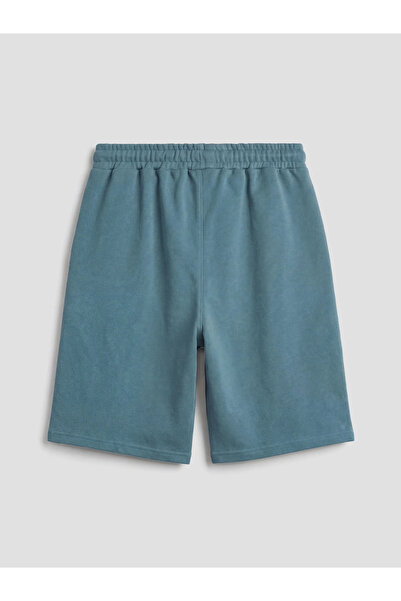 LC Waikiki Μπλε ελαστική μέση Basic Boy's Shorts