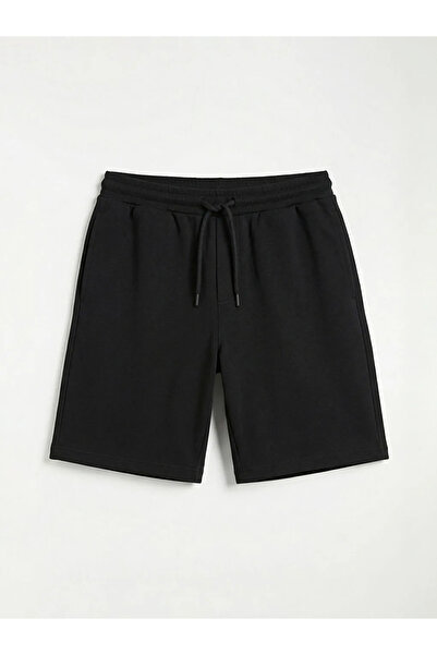LC Waikiki Μαύρο ανδρικό σορτς Standard Fit