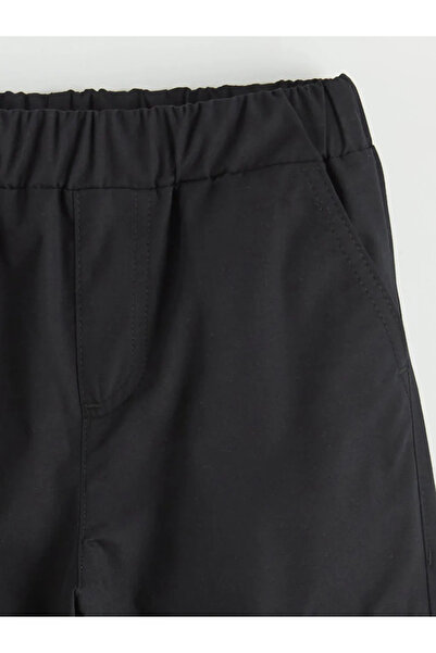 LC Waikiki Μαύρο ελαστικό κοριτσίστικο παντελόνι Cargo