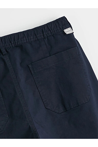 LC Waikiki Ανδρικό παντελόνι με πιέτες από γαμπαρντίνα σε σκούρο μπλε, κανονι...