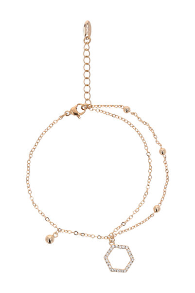 Faina Βραχιόλι με αλυσιδωτό σχέδιο και μενταγιόν