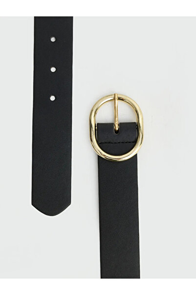 LC Waikiki Γυναικεία ζώνη από συνθετικό δέρμα με μαύρη μεταλλική αγκράφα