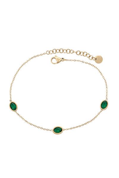 Faina Λεπτό βραχιόλι αλυσίδα με κρύσταλλα