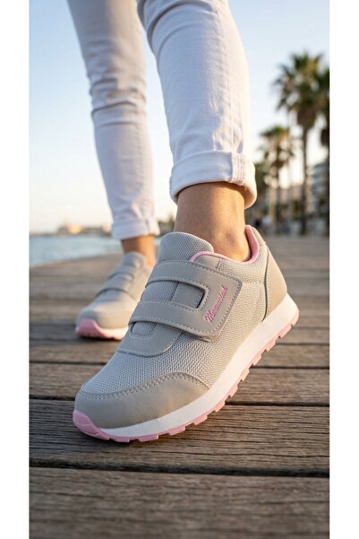 VELLINA Women's Ice Pink Single Velcro Casual Comfortable Sole Comfortable So...