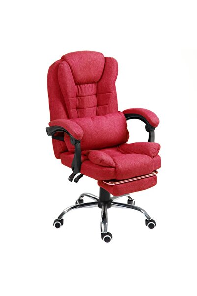 Mobplayers Μίνι Καρέκλα Γραφείου Brandon-Max, Κόκκινο Υφασμάτινο, Λειτουργία ...