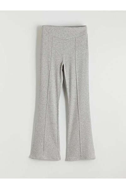 LC Waikiki Γκρι Ισπανικό κολάν για κορίτσια με φαρδιά μπατζάκια