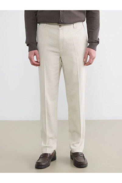 LC Waikiki Ανδρικό παντελόνι Chino Beige Standard Fit