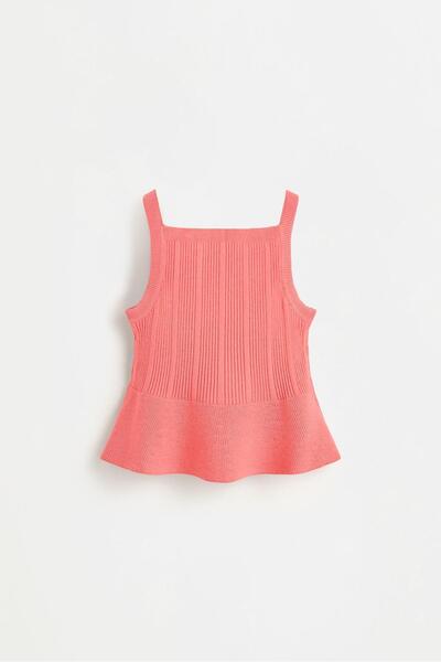 LEFTIES Viskoz peplum top