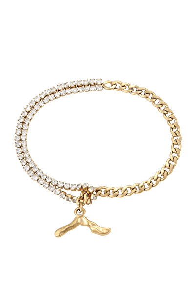 Faina Βραχιόλι αλυσίδας με στρας