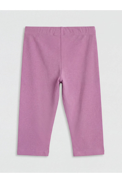 LC Waikiki Μωβ κοριτσίστικο καλσόν με ελαστική μέση