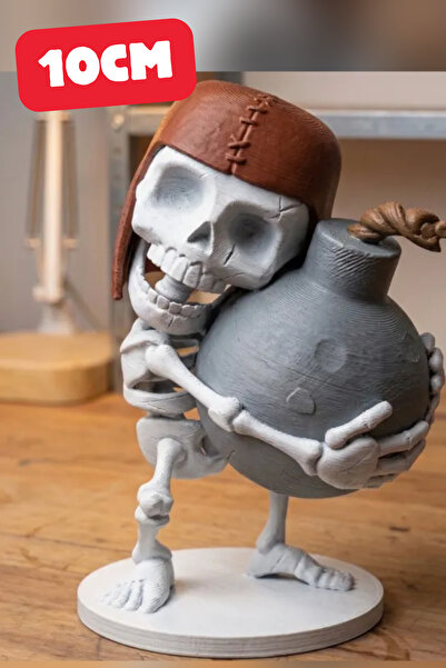 Genç 3D Duvar Yıkıcı (Wall Breaker) İskelet Figürü - 10cm - Clash of Clans De...