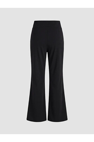 LC Waikiki Μαύρο Ισπανικό Γυναικείο Αθλητικό Κολάν Παντελόνι