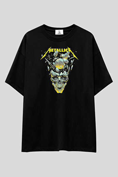 UmbraWear Tricou Metallica |   Tricou unisex, 100% bumbac, negru, cu imprimeu...
