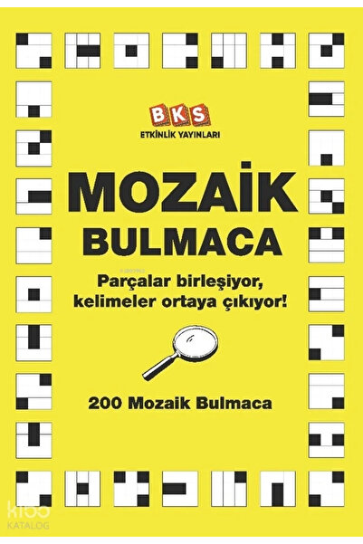 BKS ETKİNLİK YAYINLARI Mozaik Bulmaca 200 Mozaik Bulmaca Bks Etkinlik Yayın