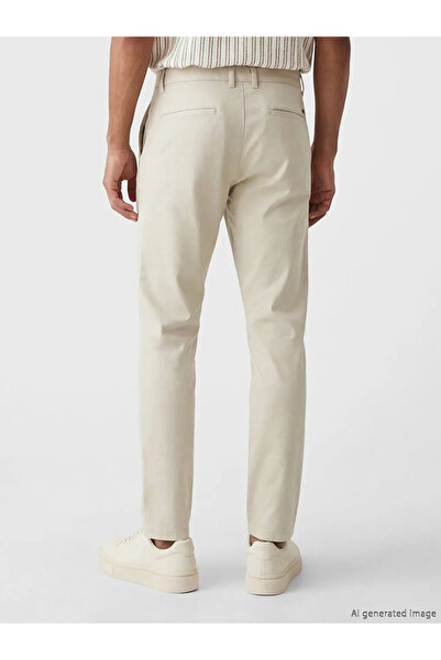 LC Waikiki Pantaloni pentru bărbați bej slim fit