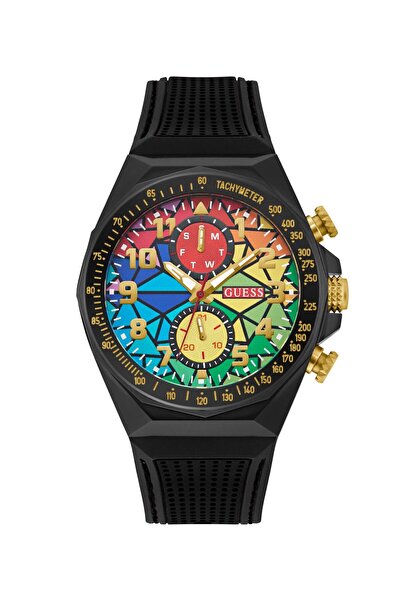 Guess Mens Black Tone Multi-function Watch