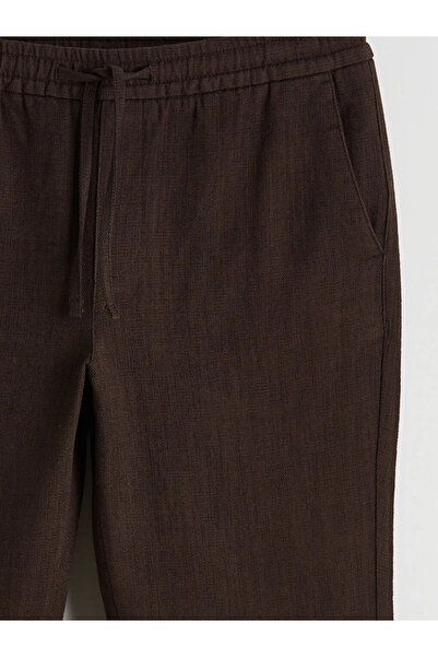 LC Waikiki Ανδρικό παντελόνι Gabardine καφέ Standard Fit