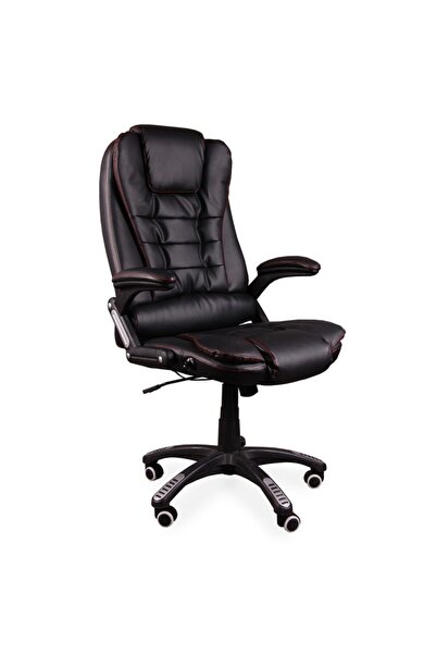 Mobplayers Καρέκλα γραφείου Brandon ραμμένη με κόκκινη κλωστή, Ανθεκτικό δέρμ...