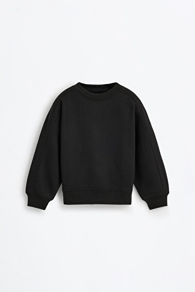 LEFTIES Düz pelüş sweatshirt