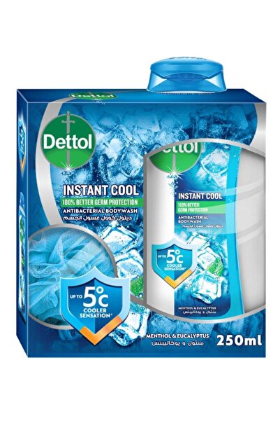 Dettol غسول الجسم المضاد للبكتريا مع ليفة 250مل